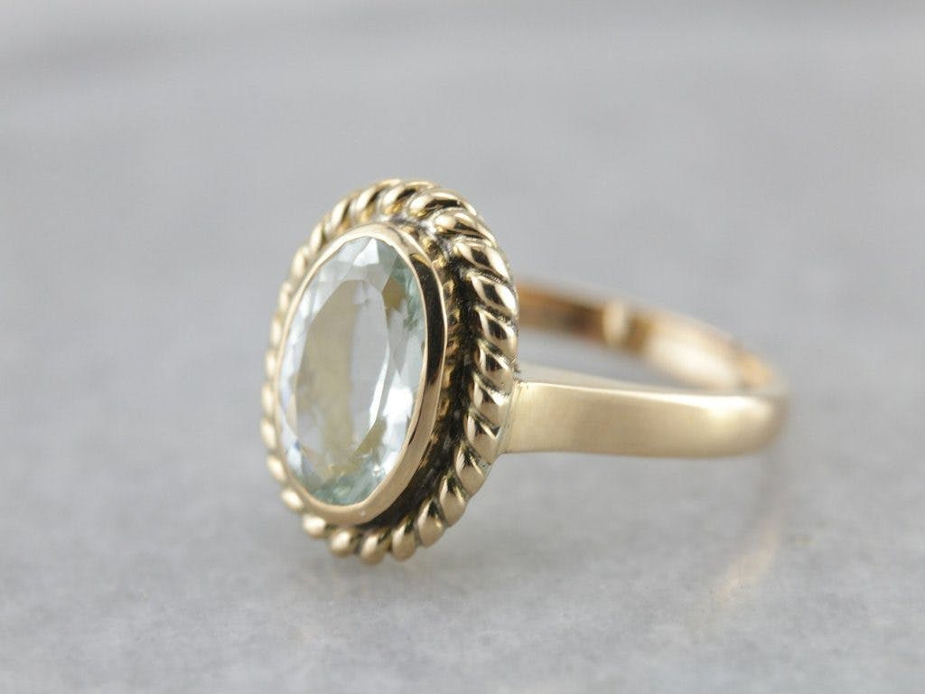 blue gemstones - sillimanite ring